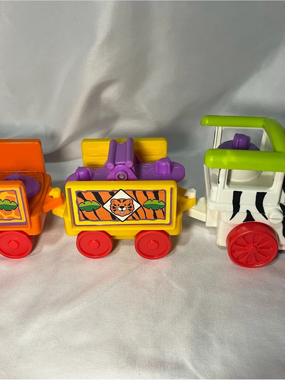 Vintage Fisher-Price Little People Musical Animal Safari Zoo Train Works